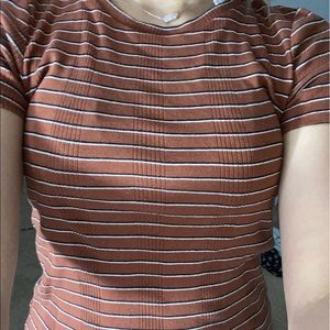 striped american eagle top
